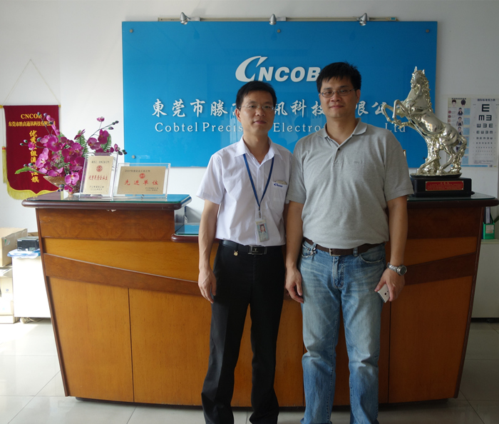 CNCOB水晶头客户参观