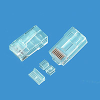 C6E5AA  UTP CAT6 单排 三件式 CNCOB 胜高水晶头