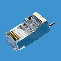 T8TR2  FTP CAT5E 8P8C CNCOB 胜高屏蔽水晶头