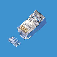 TC6T6B  FTP CAT6 4上4下 二件式  CNCOB 胜高屏蔽水晶头