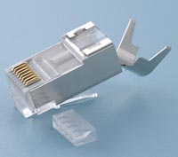 TC6G6-B CAT7两件式屏蔽 CNCOB 胜高长身带尾夹水晶头