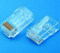 C6E5A3 CAT6 两件式单排 CNCOB 胜高长身水晶头
