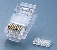 C6E5-B CAT6C 两件式单排 CNCOB 胜高长身水晶头