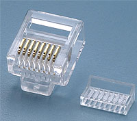 C6S5-B CAT6 两件式单排  CNCOB 胜高短身水晶头